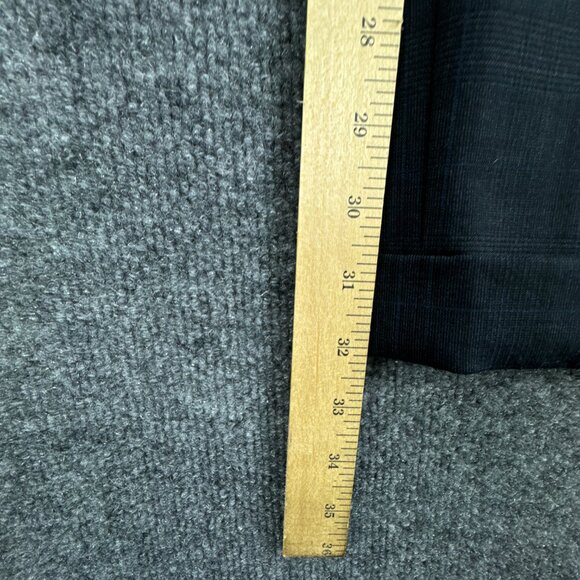 Brooks Brothers 346 Suit Mens Jacket 41L Pants 36W 2PC Blue Check Wool Blend - Picture 15 of 15